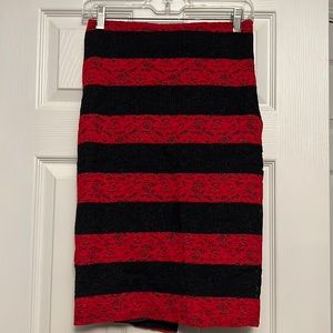 Lace pencil skirt
